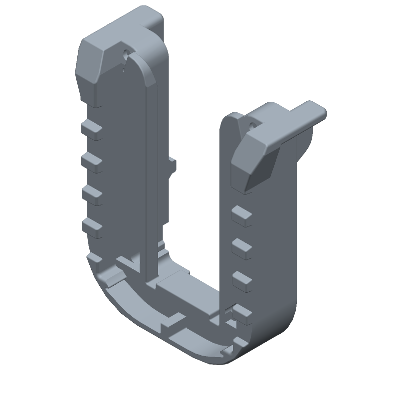 Connector Accessories Mounting Clip Glass Filled Polybutylene Terephthalate Gray Automotive Carton