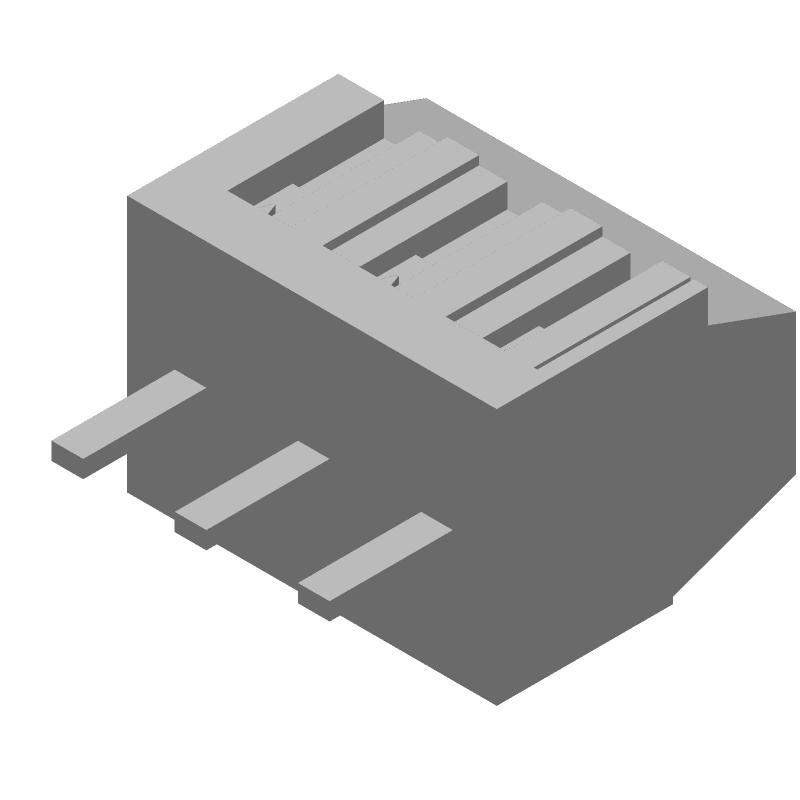 3 Pos 3.5mm Pitch Terminal Block, 12A, 150V, Thru-Hole Solder
