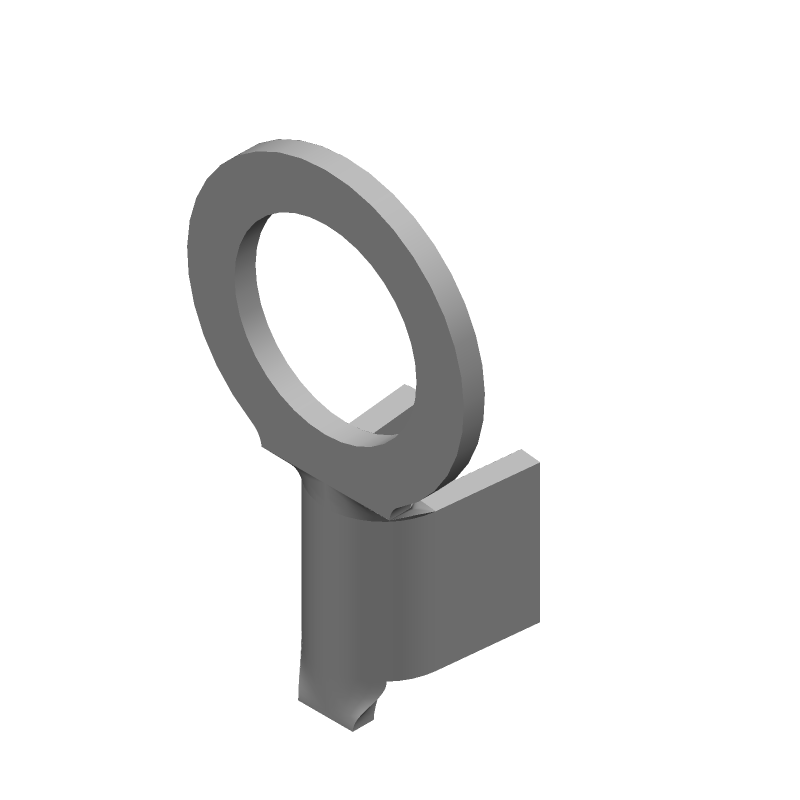 Brass Ring Terminal, 16-20AWG, M4 Stud, Unplated