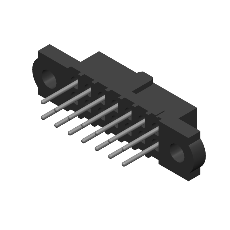 M80-4111442 footprint, schematic symbol and 3D model by Harwin