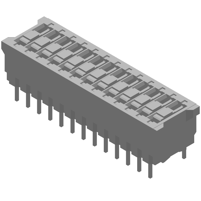 Switch DIP OFF ON SPST 13 Slide PC Pins 2.54mm Thru-Hole Box/Carton