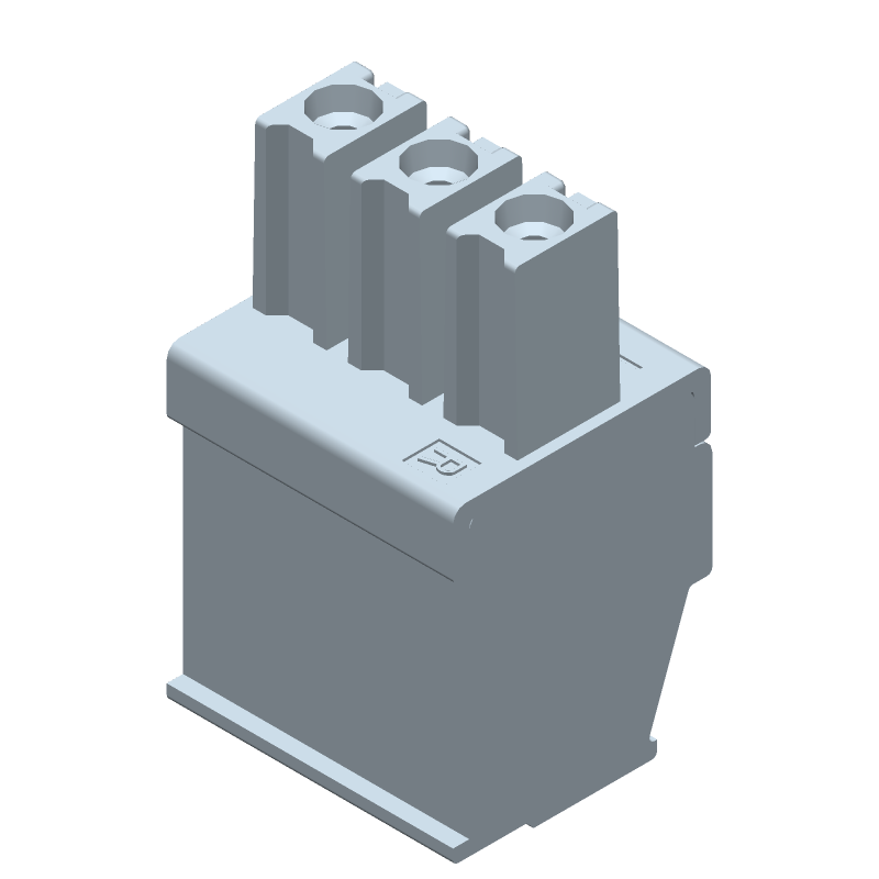 3 Pos Terminal Block, 3.81mm Pitch, 11A, 300V, Cable Mount