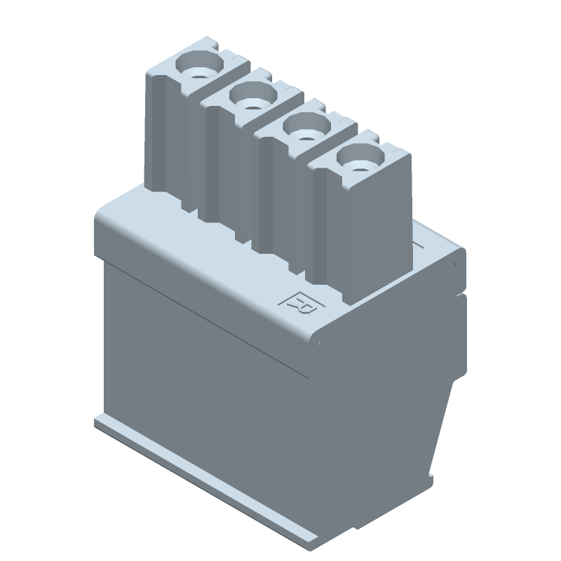 4 Pos 3.5mm Pitch Terminal Block, 11A, 300V, Screw, Cable Mount