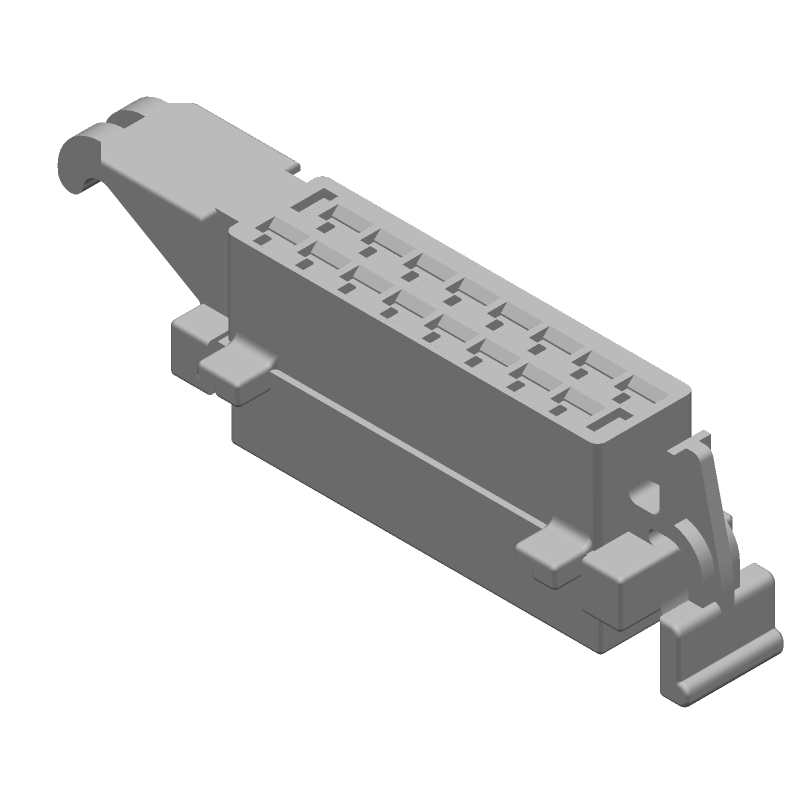 Conn Housing RCP 16 POS 5mm Crimp ST Automotive Carton