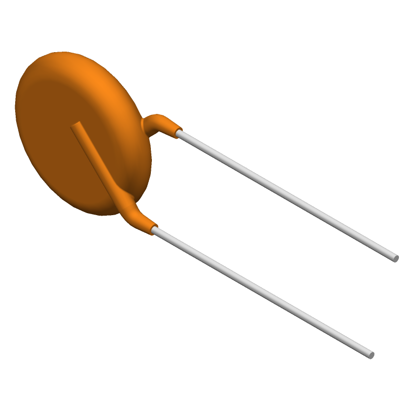 Cap Ceramic Single Suppression X1/Y1 0.008uF 400VAC/500VAC Y5U 20% (18.3 X 5.6mm) Radial 9.5mm 125°C Bulk