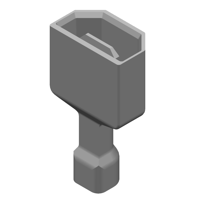 Ultra-Fast Tab Terminal, 22-18 AWG, Nylon Insulated, Brass