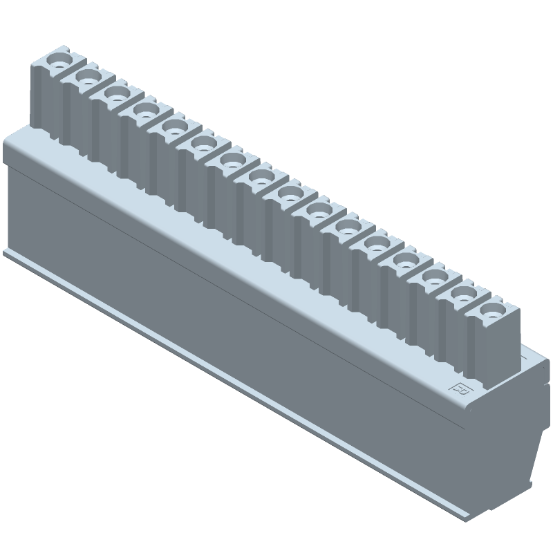 16 Pos 3.5mm Pitch Terminal Block, 11A, 300V, Cable Mount