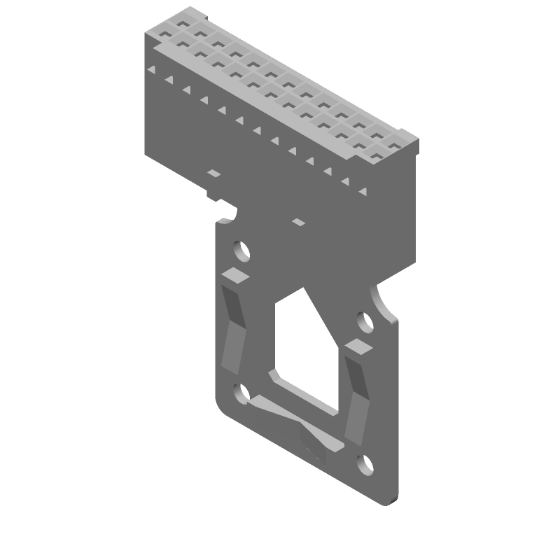 26 Pos 2.54mm Crimp Wire Housing, Receptacle, 3A, 250V