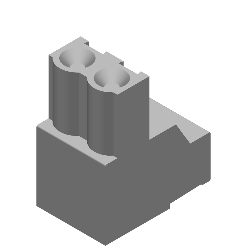 2 Pos 5.08mm RA Screw Terminal Block, 15A, 300V, Grey