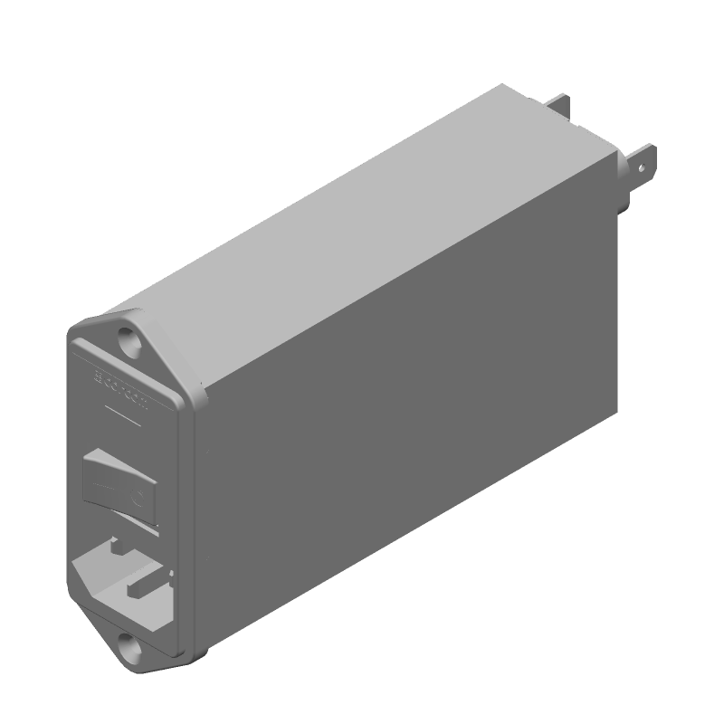 Power Entry Module EMI/RFI Filtered M 3 POS 250VACVAC 6A/Contact Switch/Fuse/Voltage Selector ST 1 Port