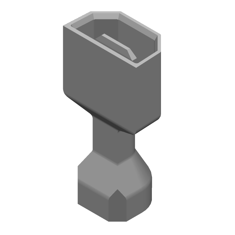 Quick Disconnect Terminal, 14-16AWG, Brass, Blue, 600V