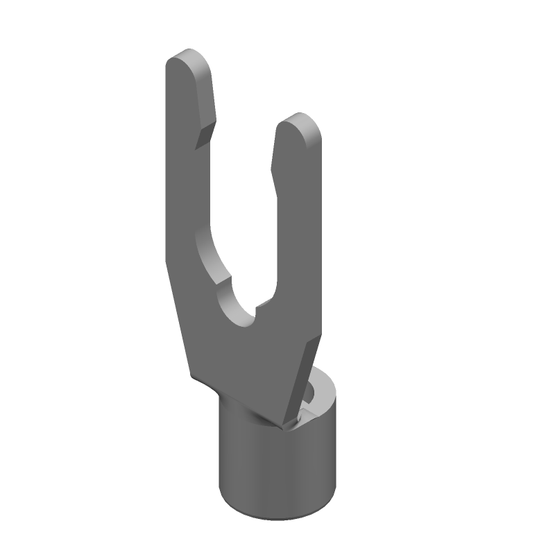 Spring Spade Terminal 14-16AWG Bronze Tin M4