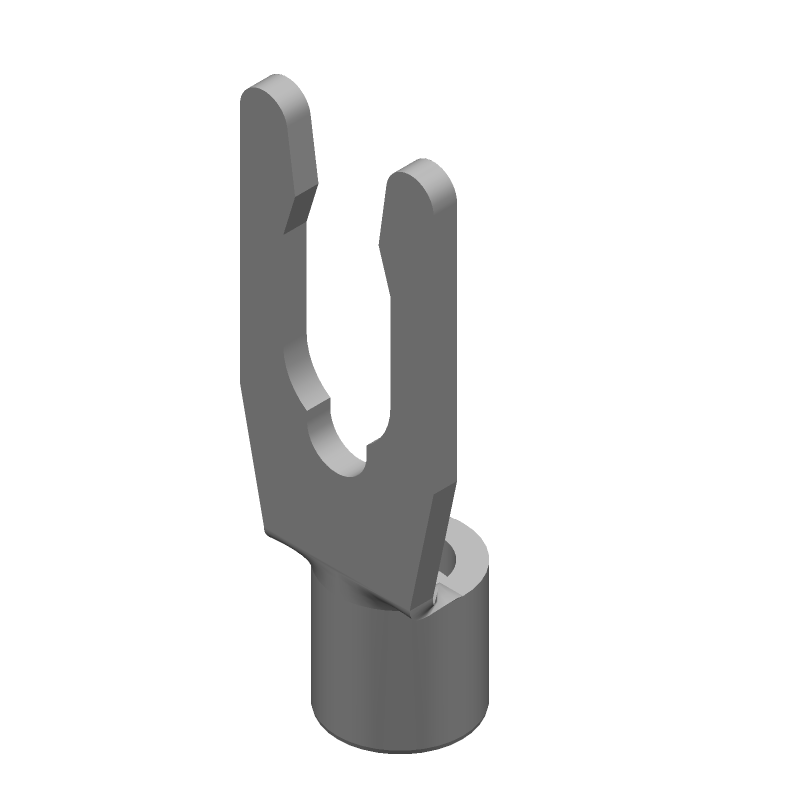 Spring Spade Terminal 14-16AWG Phosphor Bronze 18.01mm Tin Loose