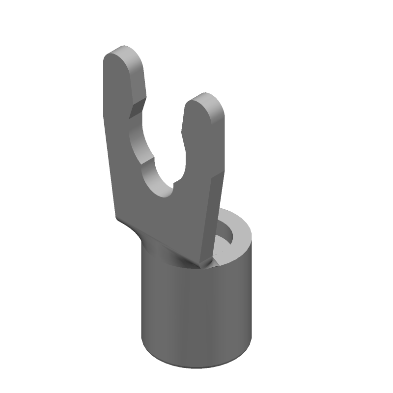 Spring Spade Terminal 10-12AWG Bronze Tin