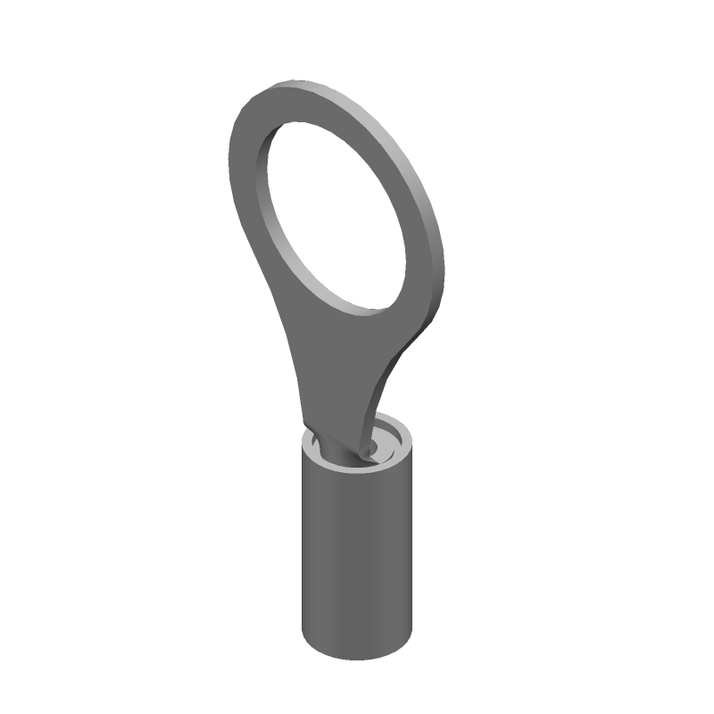 Ring Terminal, 22AWG, Copper, Tin, Insulated, 300V