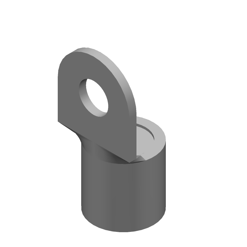 Crimp Lug Terminal, Insulated, Tin Plated Copper, Polyolefin, 300AWG