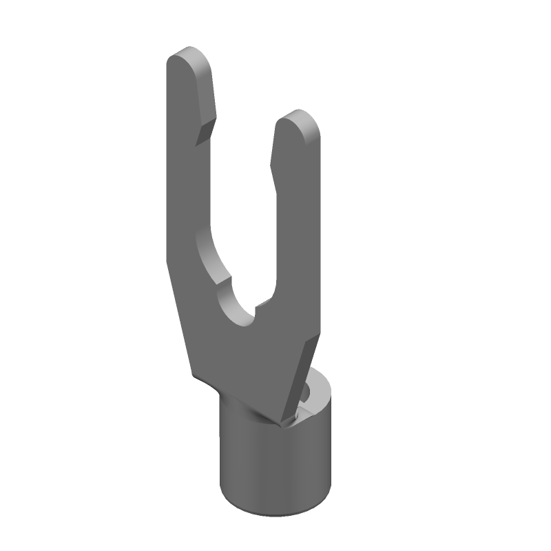 Spring Spade Terminal 14-16AWG Phosphor Bronze 19.2mm Tin Loose