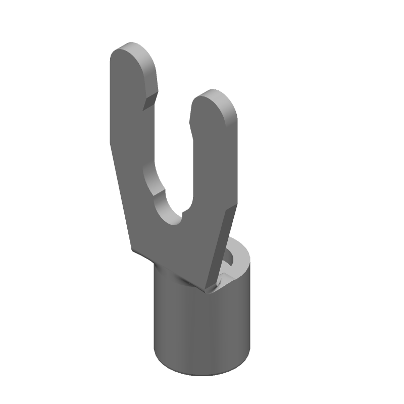 Spring Spade Terminal 10-12AWG Phosphor Bronze 21.62mm Tin Loose