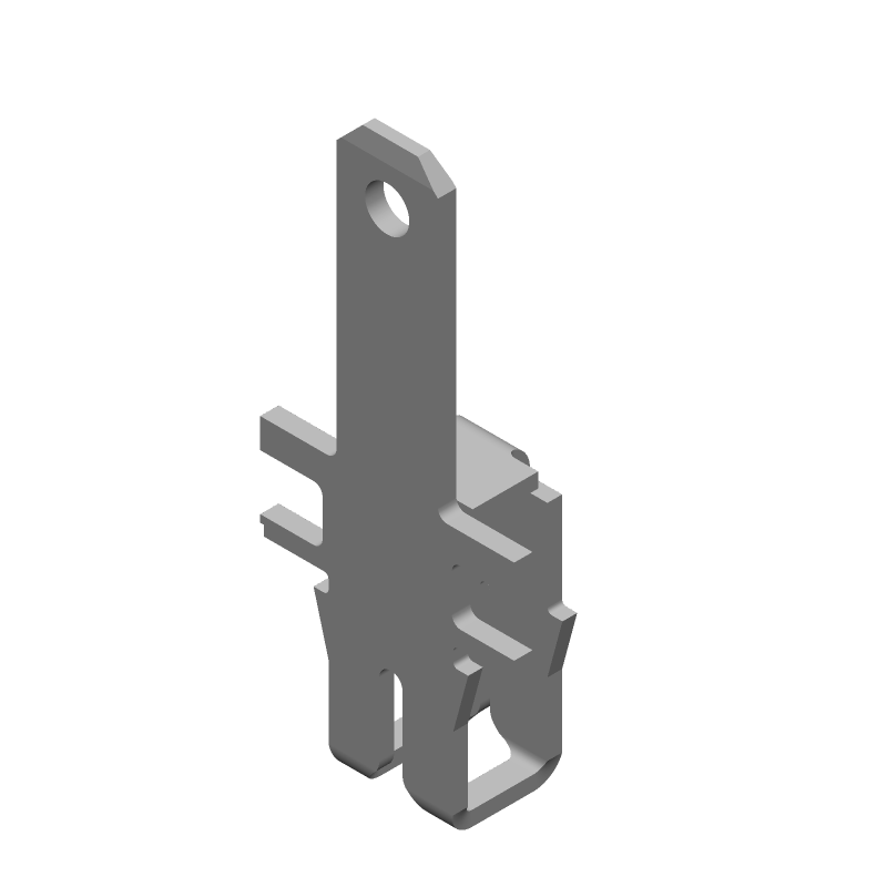 Tab Terminal 23-27AWG Brass Tab 15.88mm Tin Carton/Reel