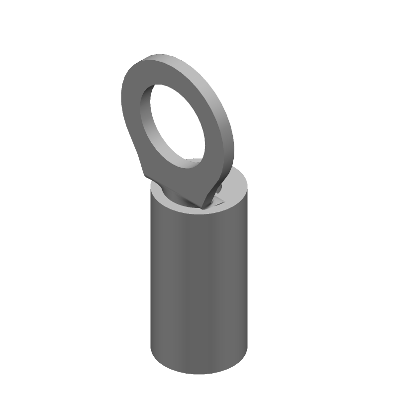 Ring Terminal 14-16AWG Copper Tin Insulated PVDF 150°C