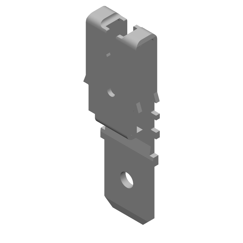 Tab Terminal 13-14AWG Brass M 24.8mm Tin T/R