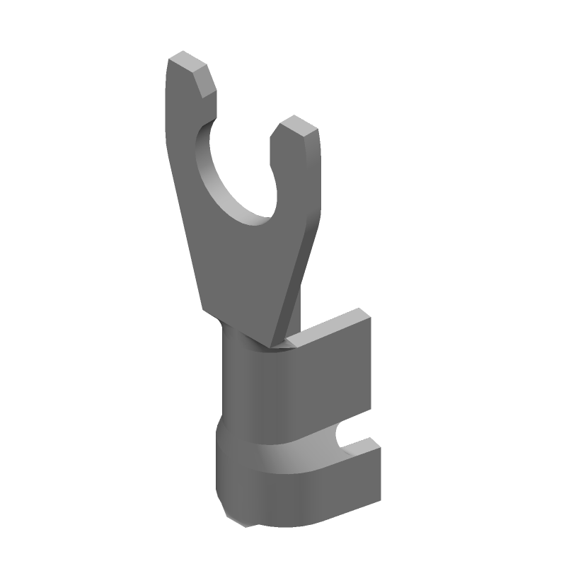 Brass Spade Terminal, 12-18AWG, Tin Plated, Non-Insulated, T/R