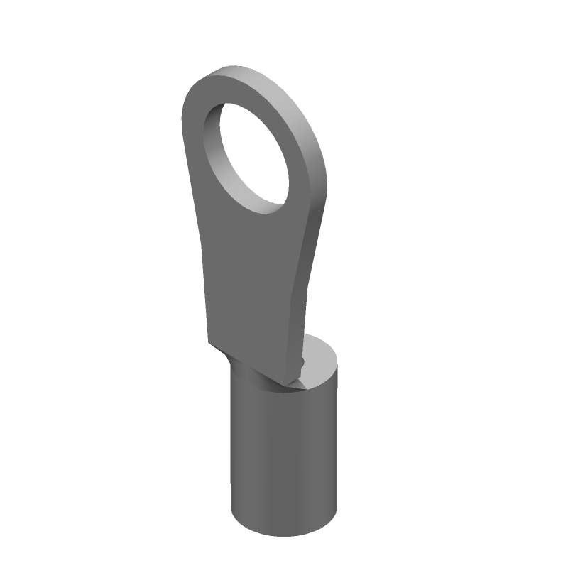 Ring Terminal, 22-26AWG Copper, Unplated, M2 Stud