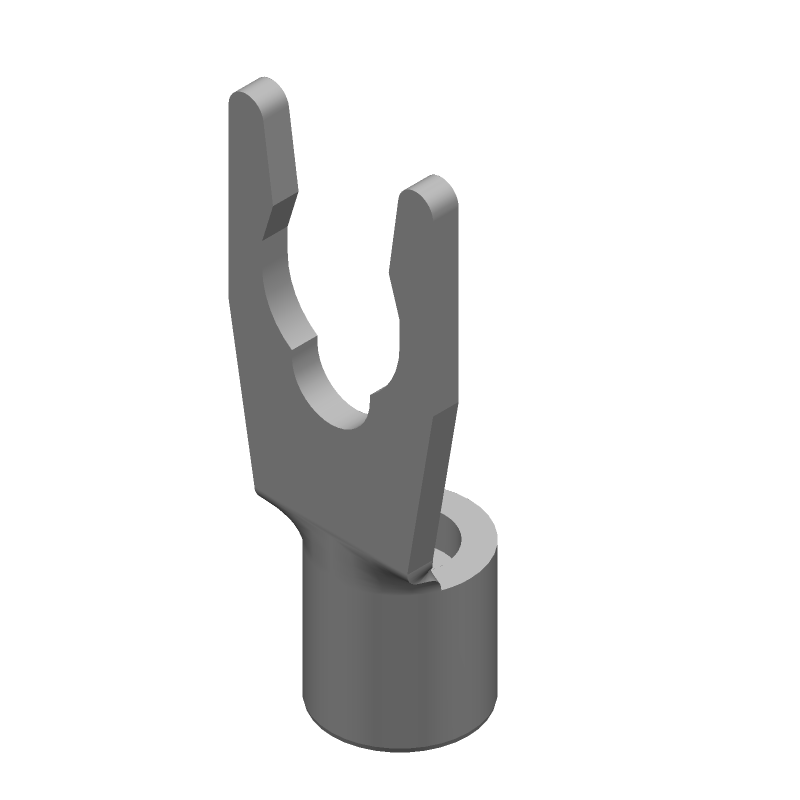 Spring Spade Terminal 14-16AWG Phosphor Bronze 16.18mm Tin Loose