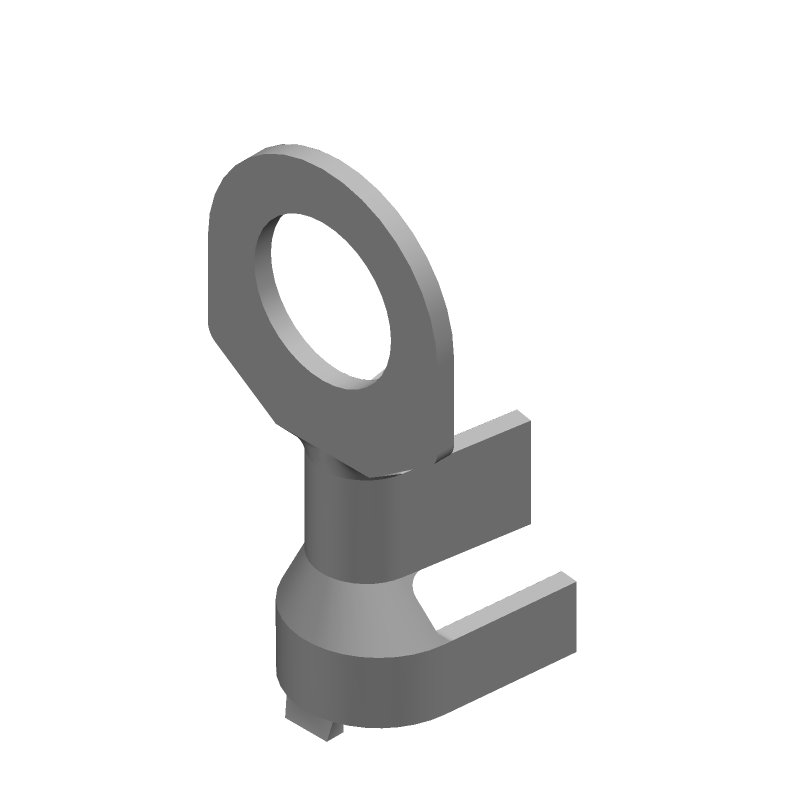 Ring Terminal, 6-10AWG, Brass, Tin Plated, Non-Insulated