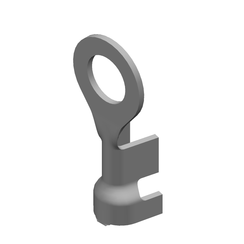 Ring Terminal, Brass, 14-18AWG, Crimp, Non-Insulated