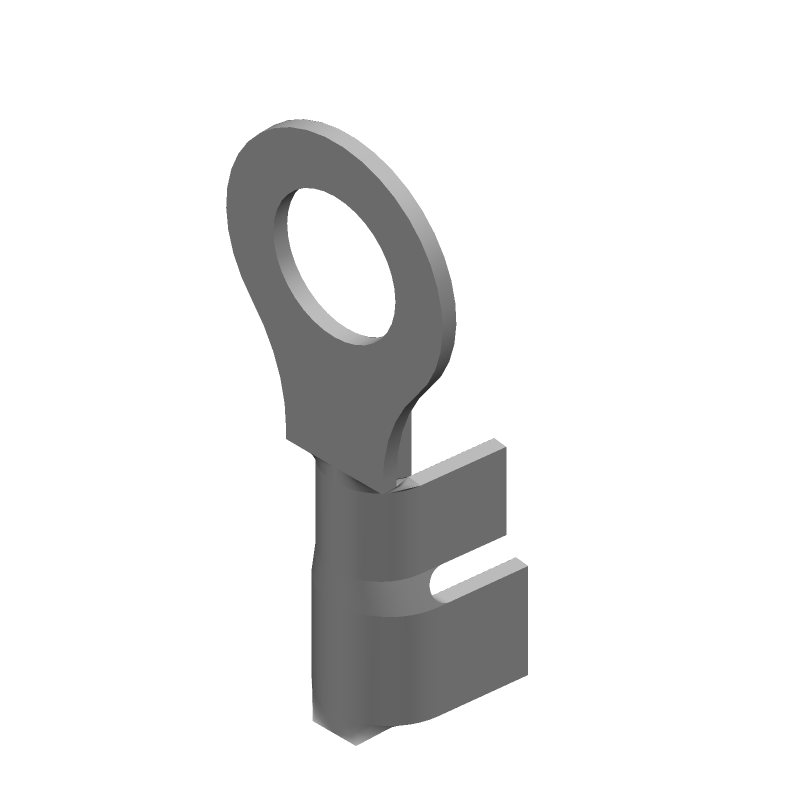 Ring Terminal 10-12AWG Brass Tin Crimp Female