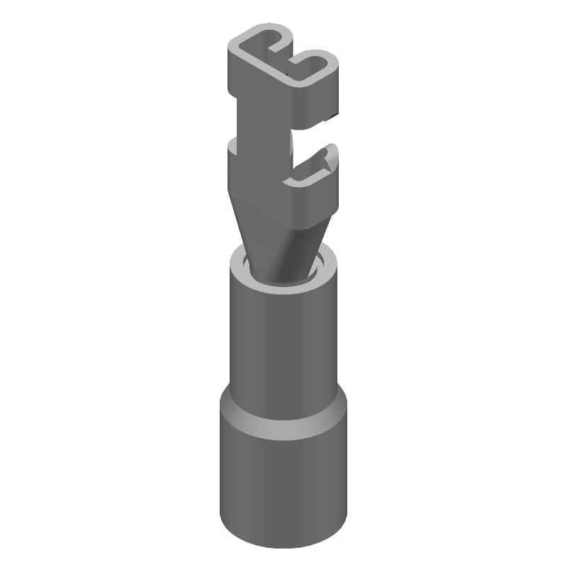 Female Quick Disconnect Terminal, 18-22AWG, Brass, Tin, 300V