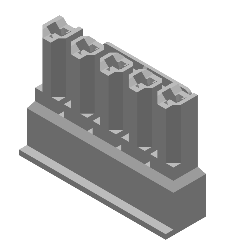 Conn Housing PL 6 POS Crimp ST Cable Mount