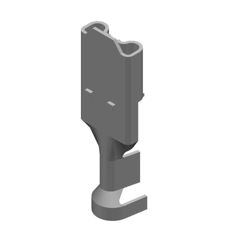 Quick Disconnect Terminal 14-18AWG Brass RCP 22.5mm Tin T/R