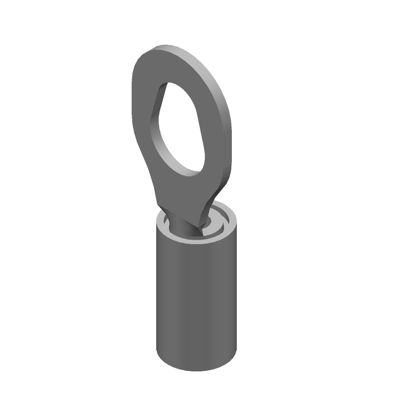 Insulated Spade Terminal, 16-22AWG, Copper/Tin, Red, 300V