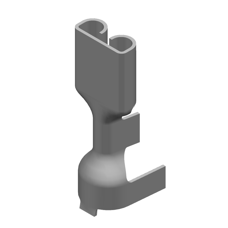 12-16AWG Steel Nickel Receptacle Terminal