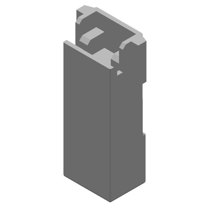 Conn Housing RCP 1 POS Crimp ST Natural Package