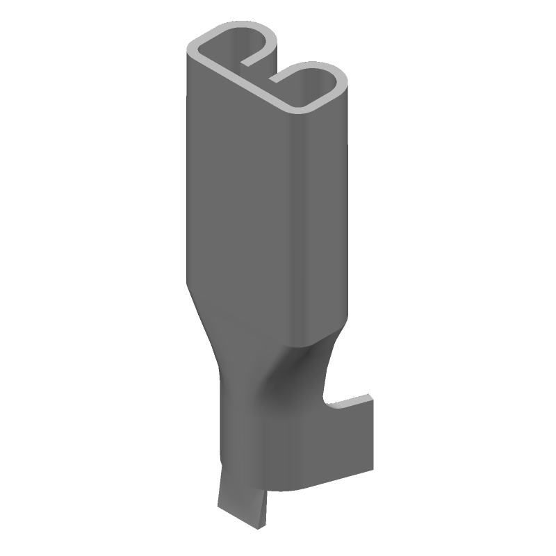 Quick Disconnect Terminal 14-18AWG Brass F 10.79mm Pre-Tin T/R