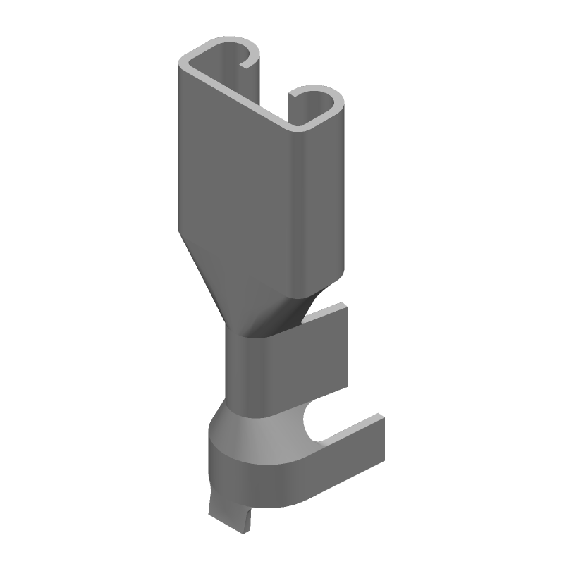 Brass Female Receptacle Terminal 16-20AWG Unplated