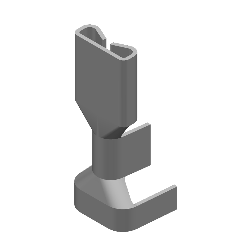 Female Brass Terminal, 14-18AWG, Tin Plated, Straight, Free Hanging