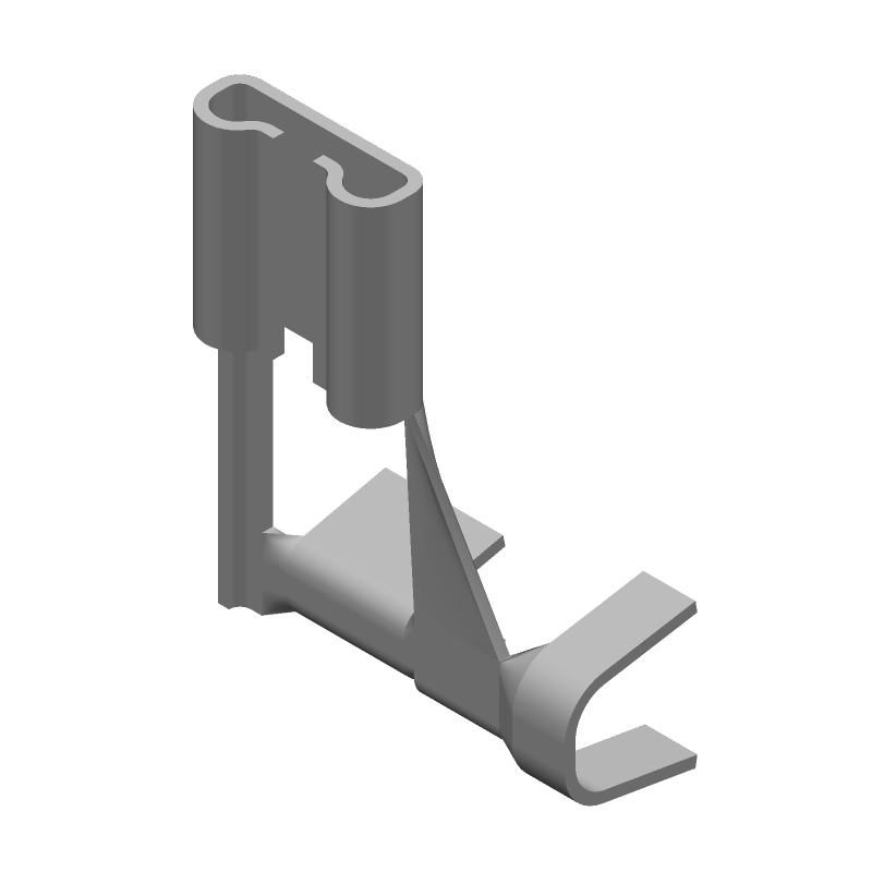 Brass Female Receptacle Terminal 16-20AWG Unplated