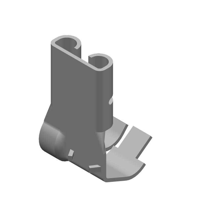Faston Terminal, 12-18AWG, Brass, Female Receptacle