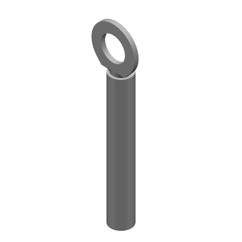 Ring Terminal, 18-22AWG, Copper, Tin, Insulated, Red