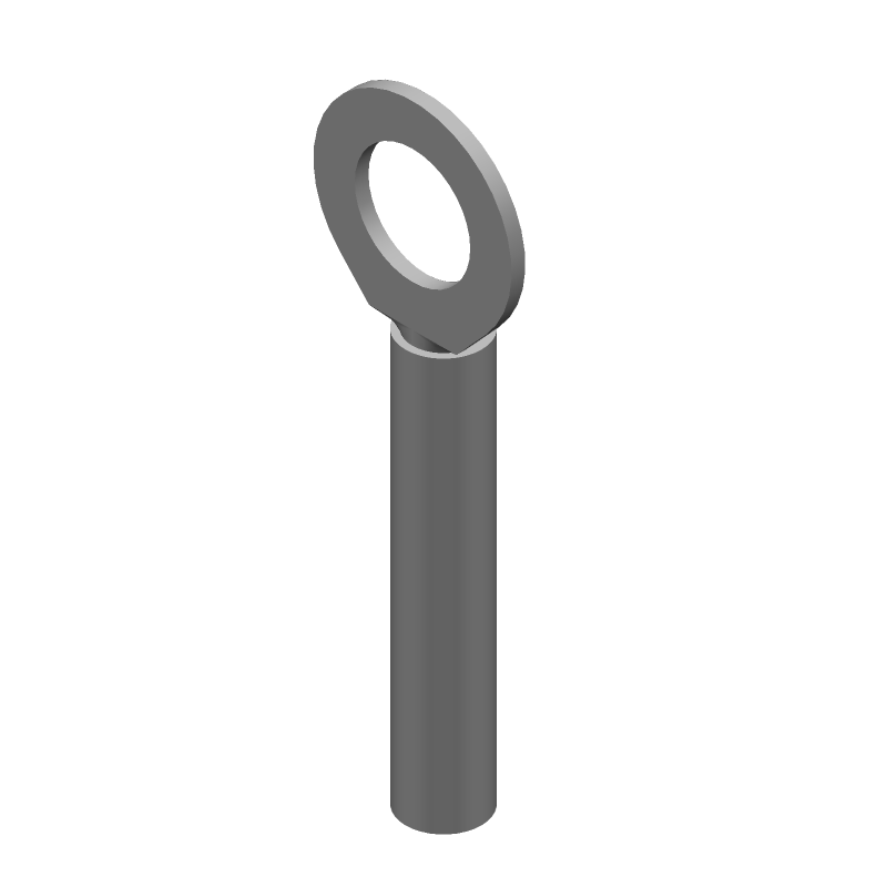 Ring Terminal, 14-16AWG, Copper, Tin Plated, Insulated, Blue