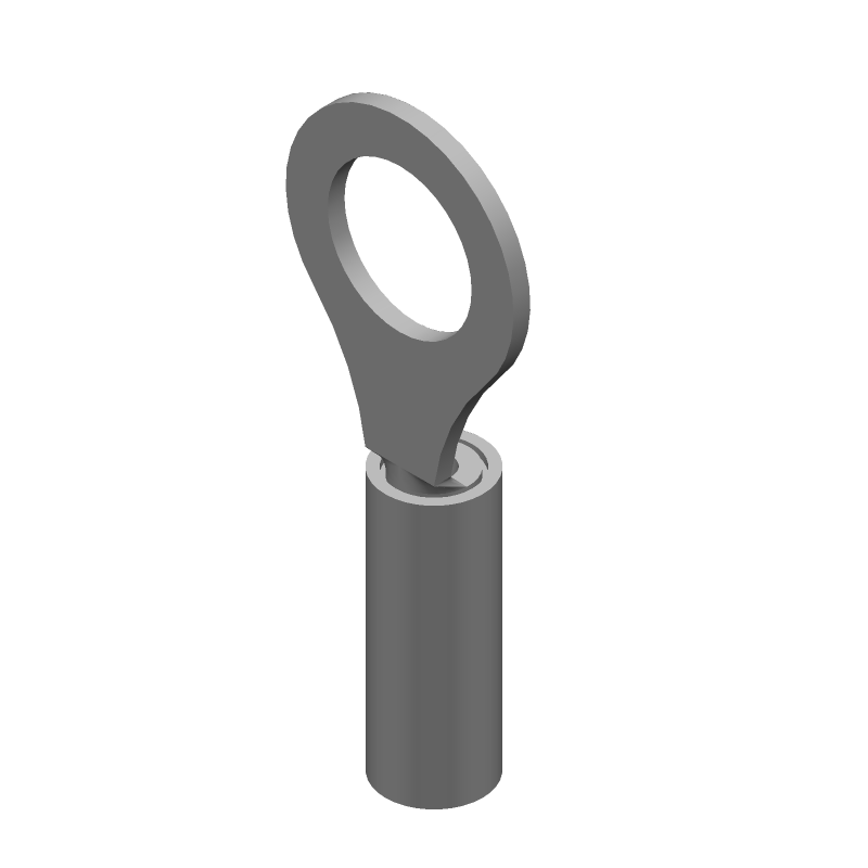 PIDG Ring Terminal, 20-24AWG, Copper, Tin, Insulated, Female