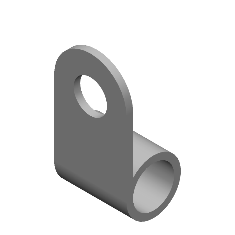 Ring Terminal, Copper, Tin Plated, 4/0 AWG, M12 Stud