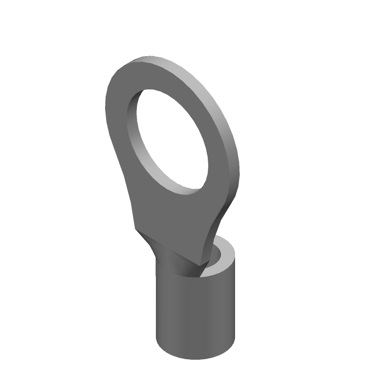 Ring Terminal 8AWG Copper Nickel 29.67mm