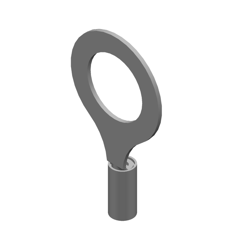 Ring Terminal, 14-16AWG, Copper, Tin, Insulated, 300V