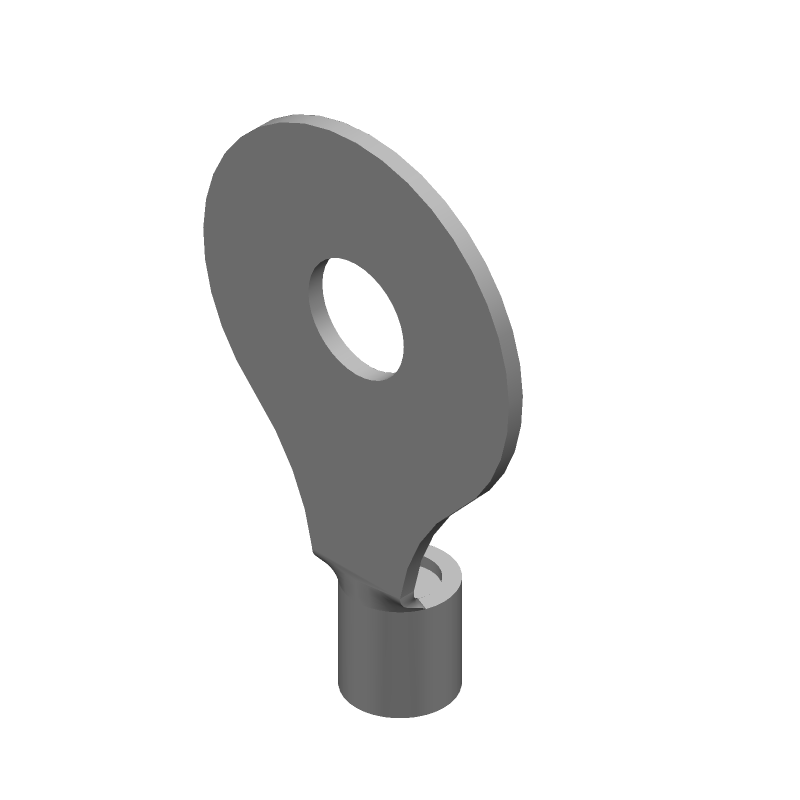 Ring Tongue Terminal 6AWG Copper 51.64mm Tin Loose