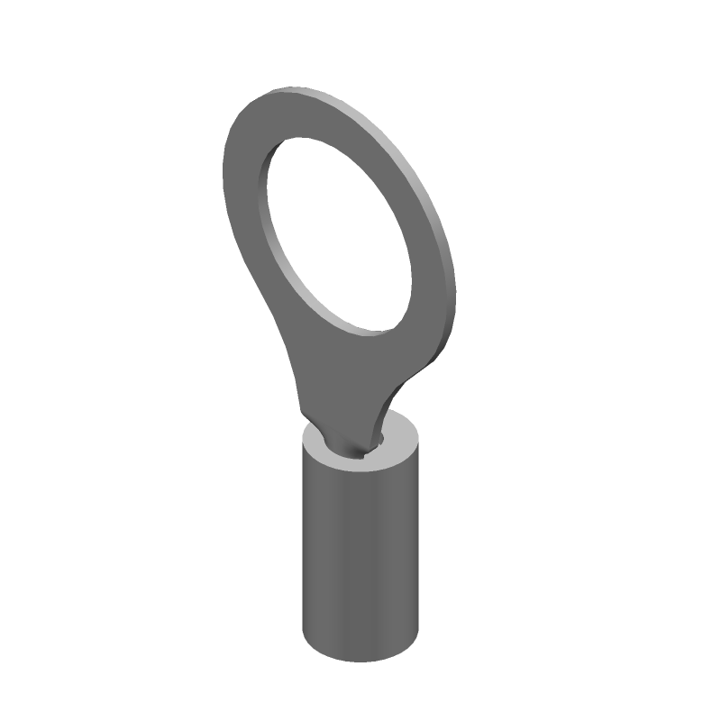 14-16AWG Spade Terminal, Copper, Tin Plated, Insulated, 600V